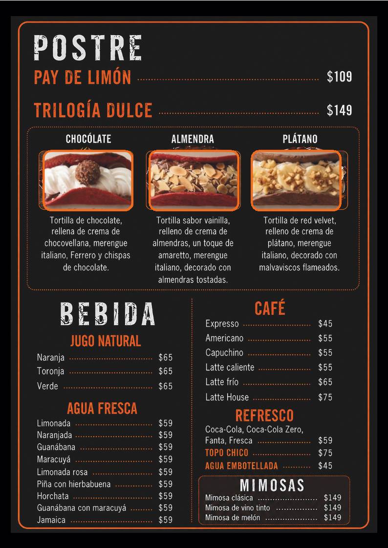Taco House Mérida меню
