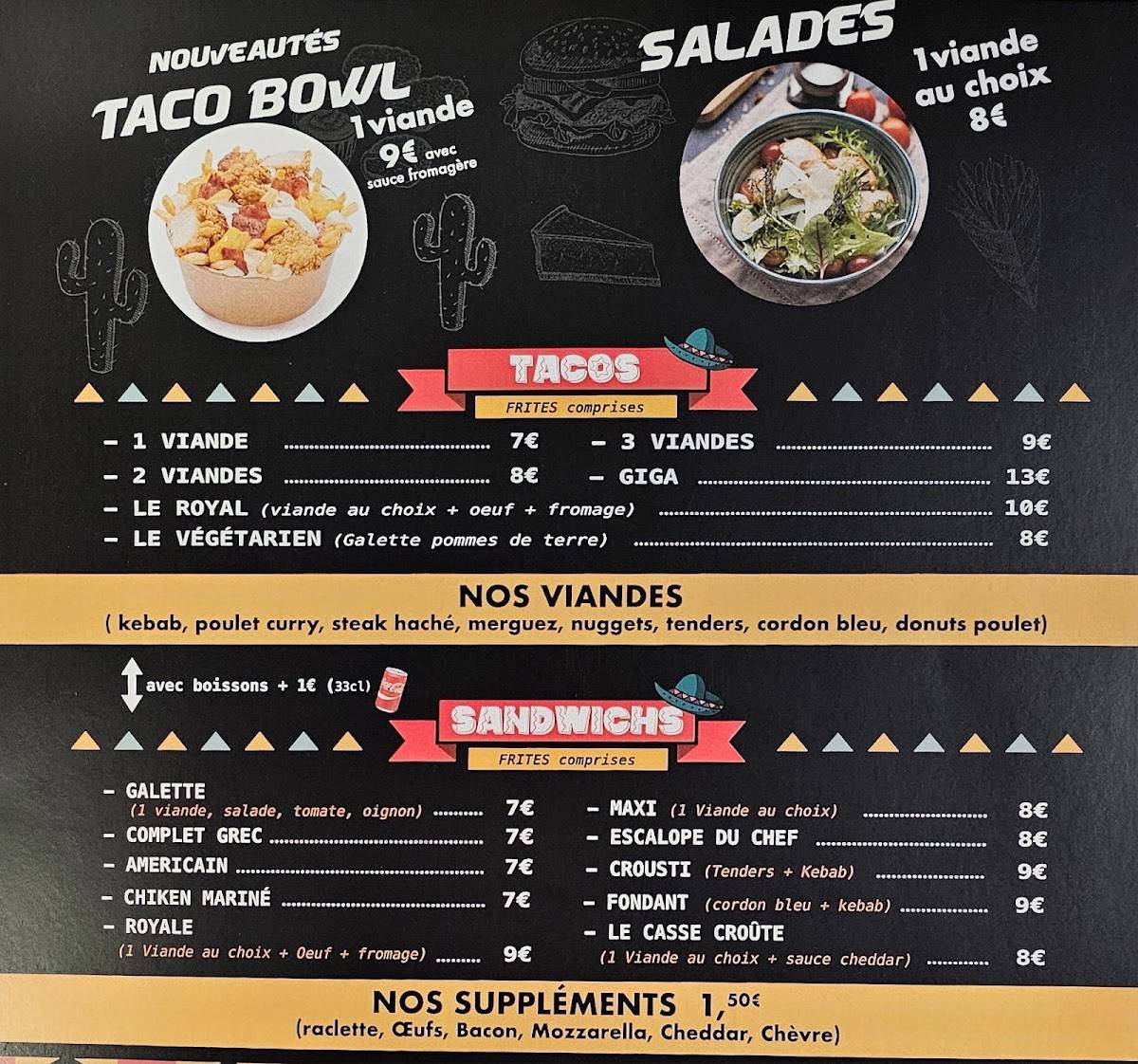 Tacos Segré меню