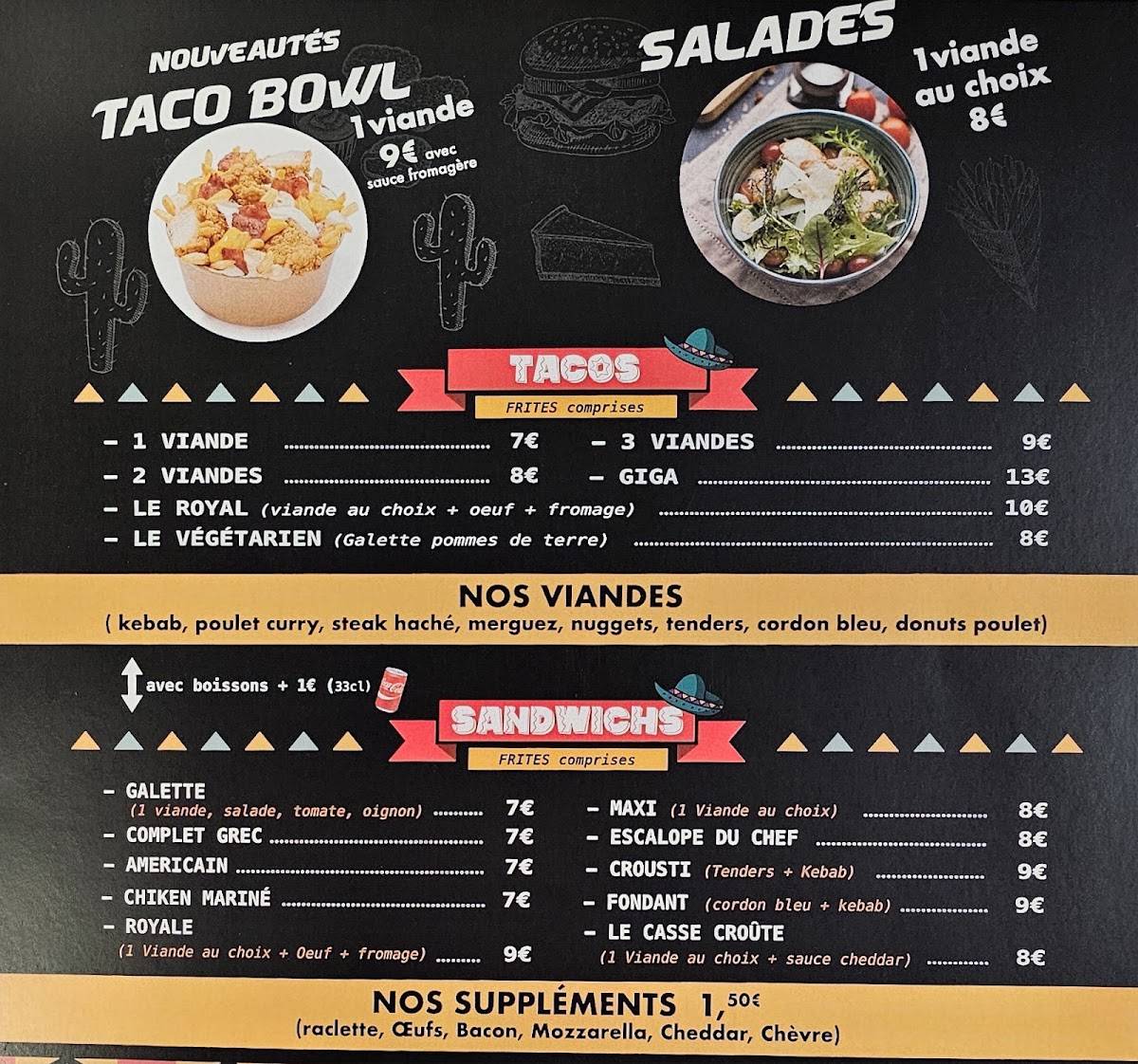 Tacos Segré меню