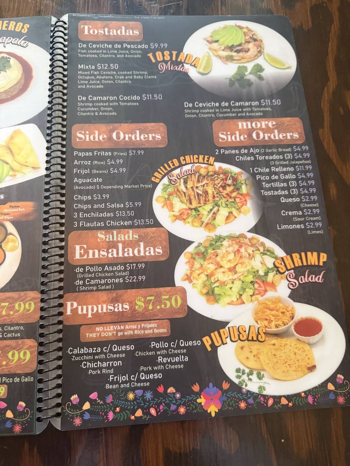 Taqueria Y Mariscos Chapala меню