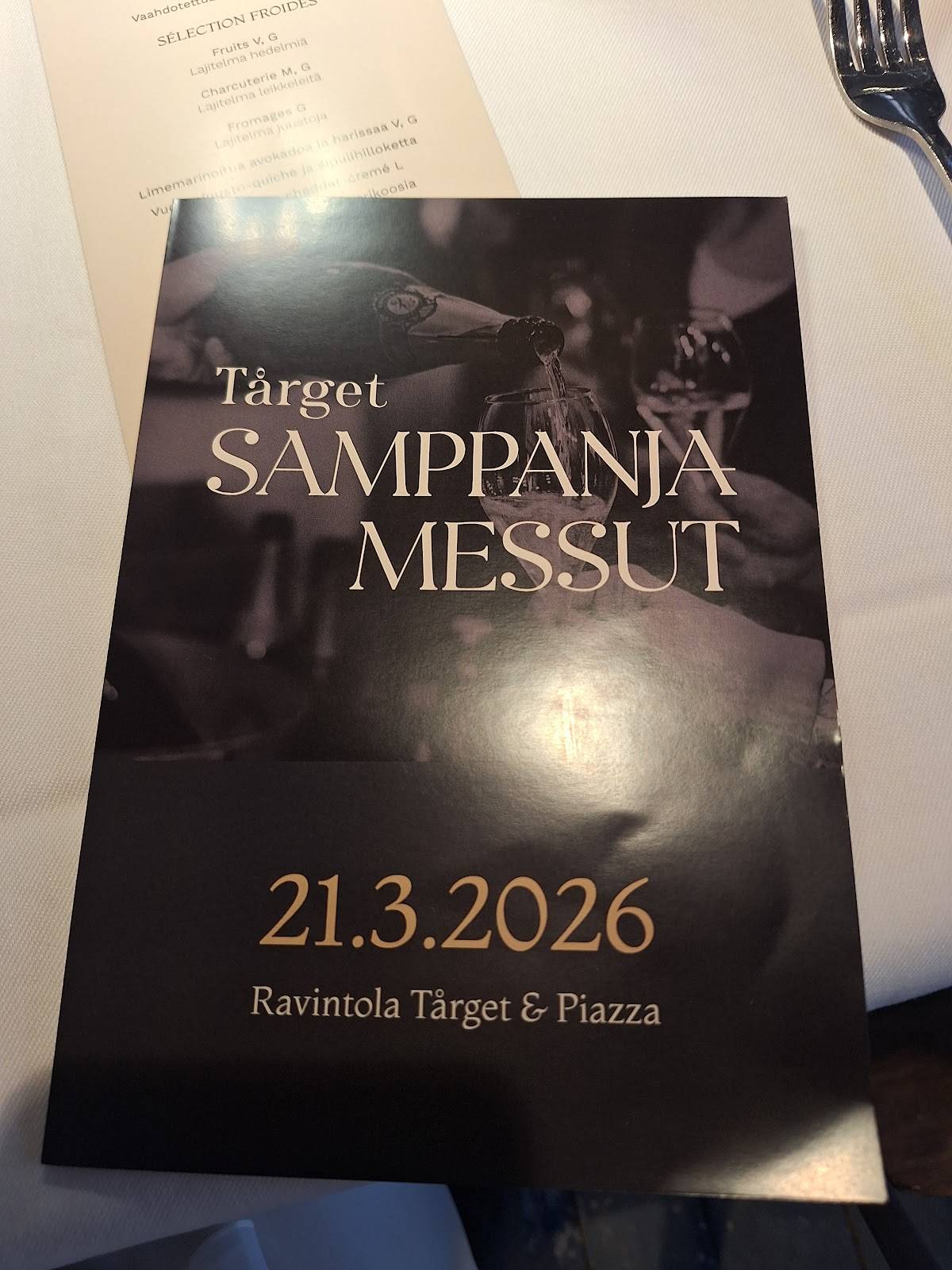 Tårget меню