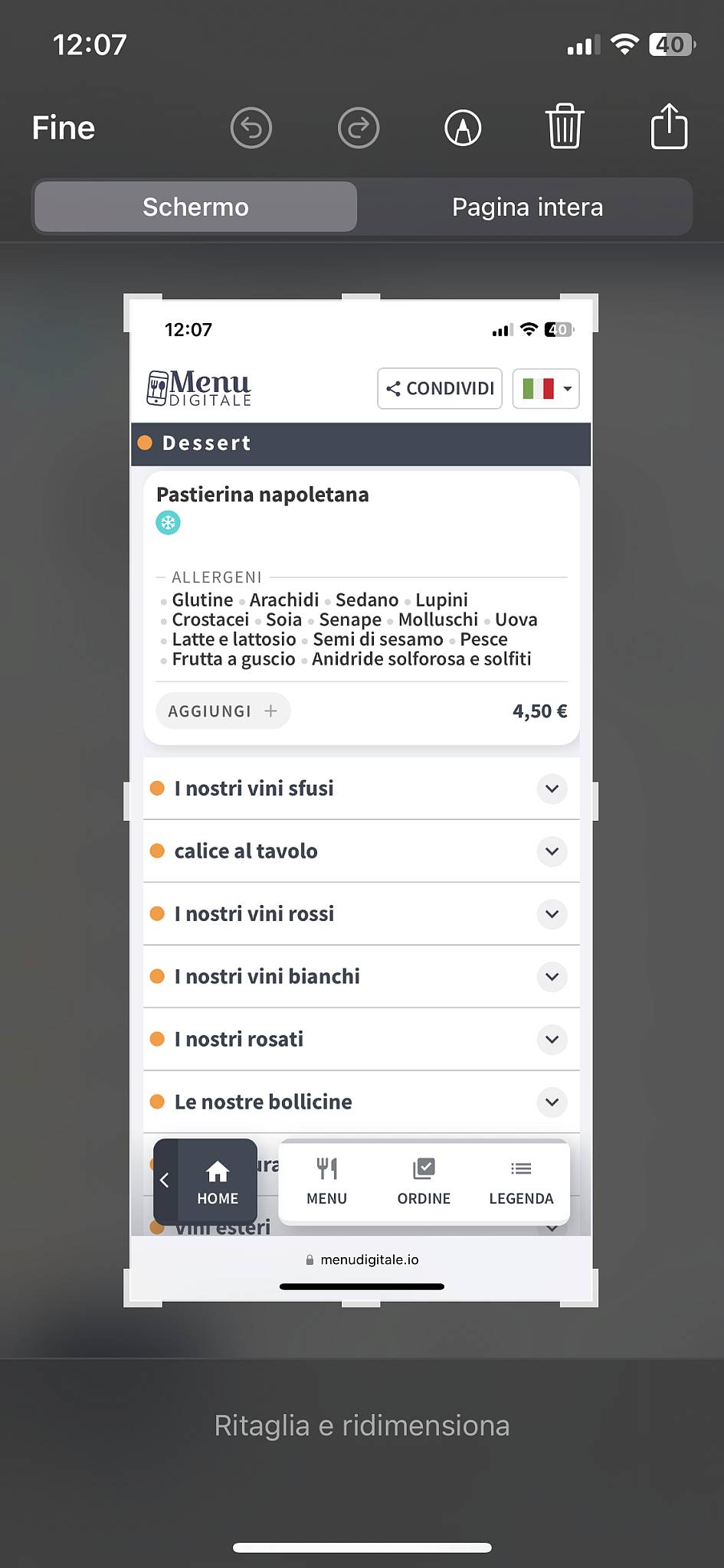 Tavernacolo Roma Gattamelata меню