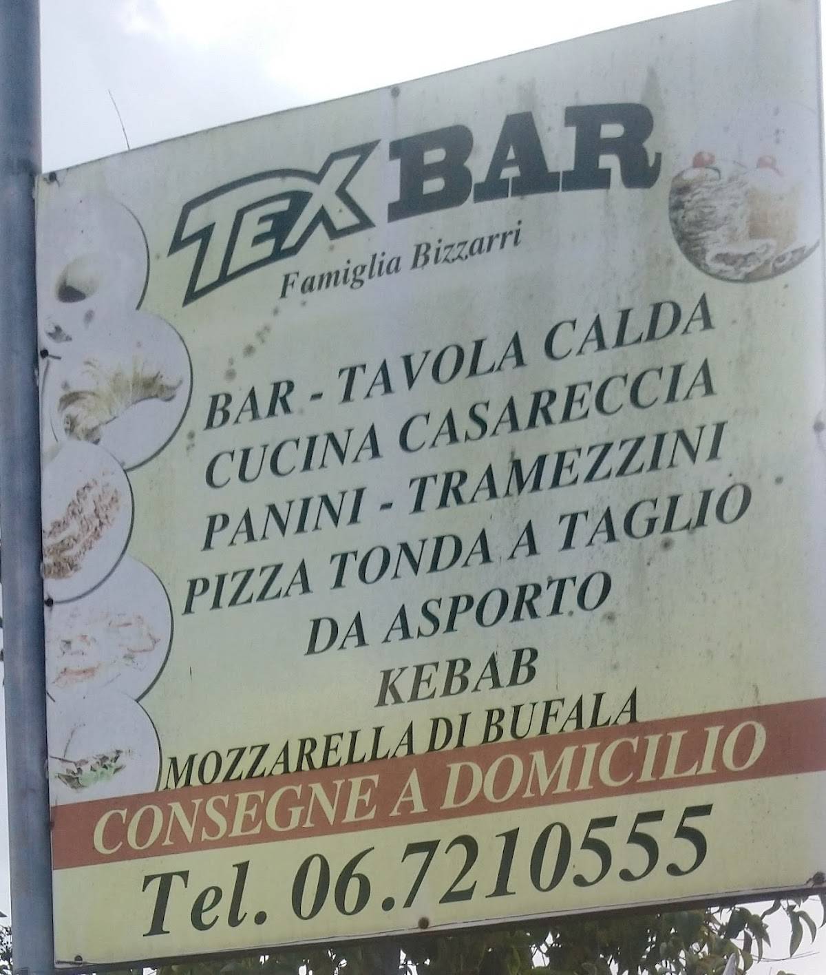 Tex Bar Roma меню