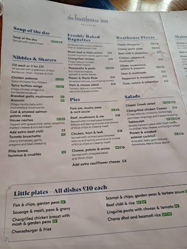 The Boathouse Inn меню