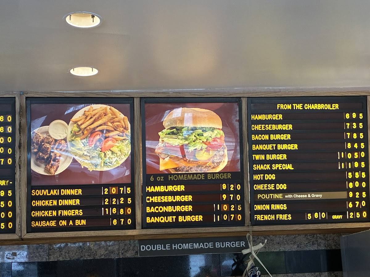 The Burger Shack меню
