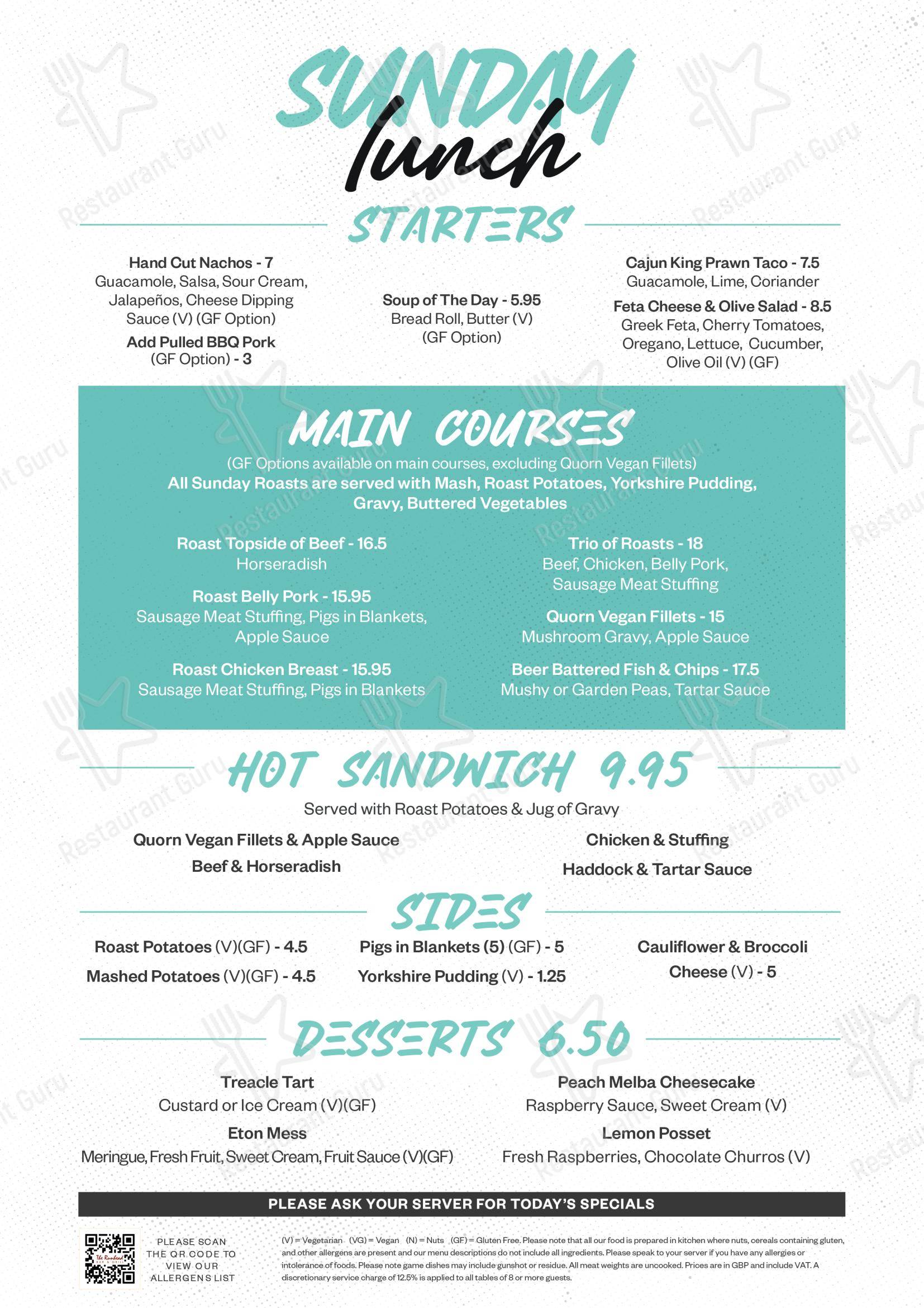 The Runhead в Райтоне - Wine Menu