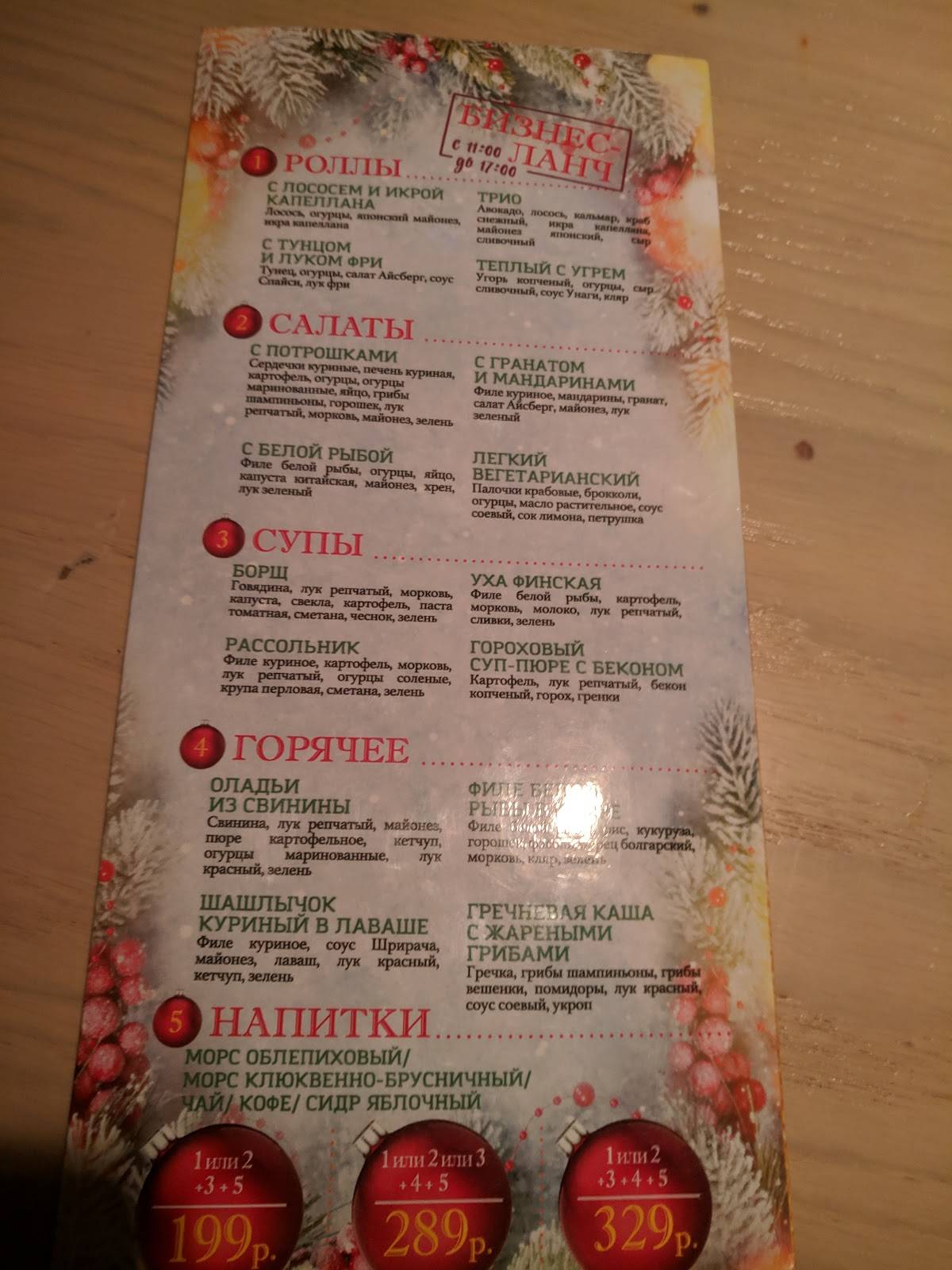 Nicepricecafe меню