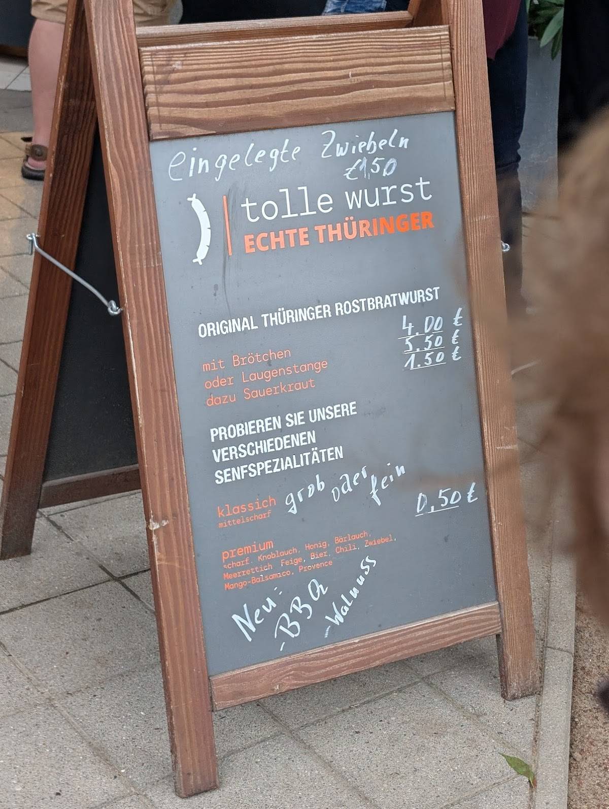 Tolle Wurst меню