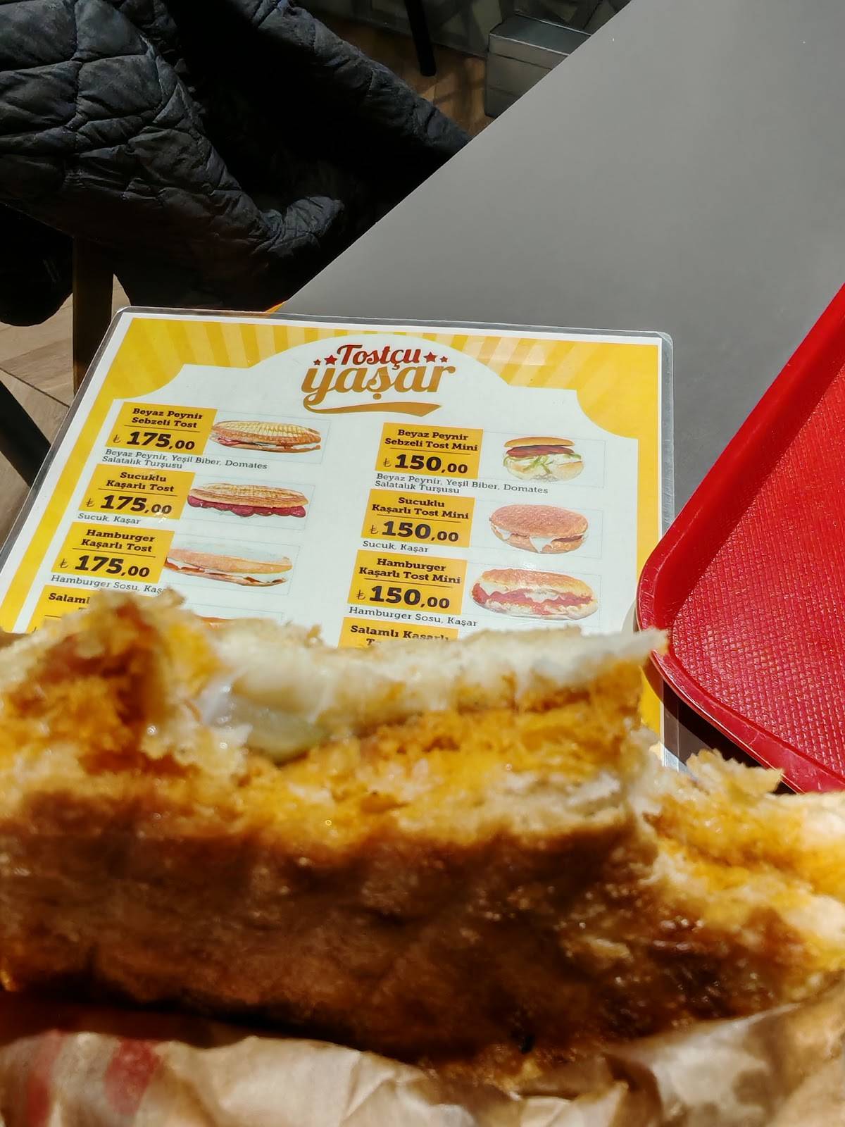 Tostçu yaşar меню