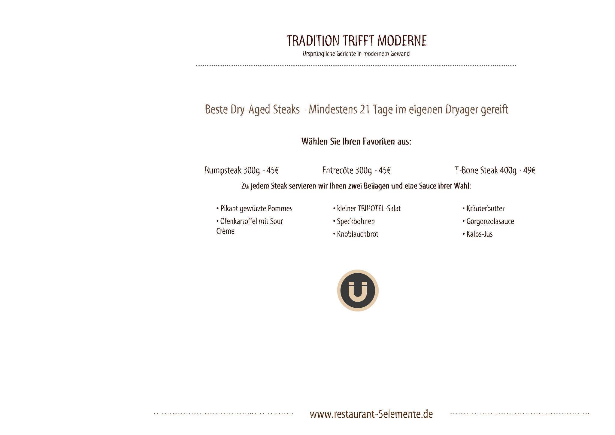 Trihotel - Wellnesshotel am Schweizer Wald меню