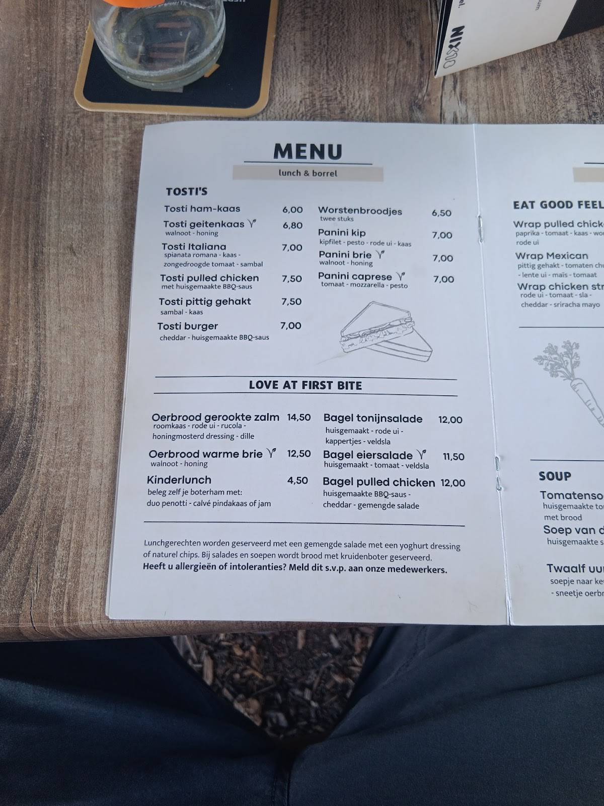 Van Wanssum Lunch Café меню
