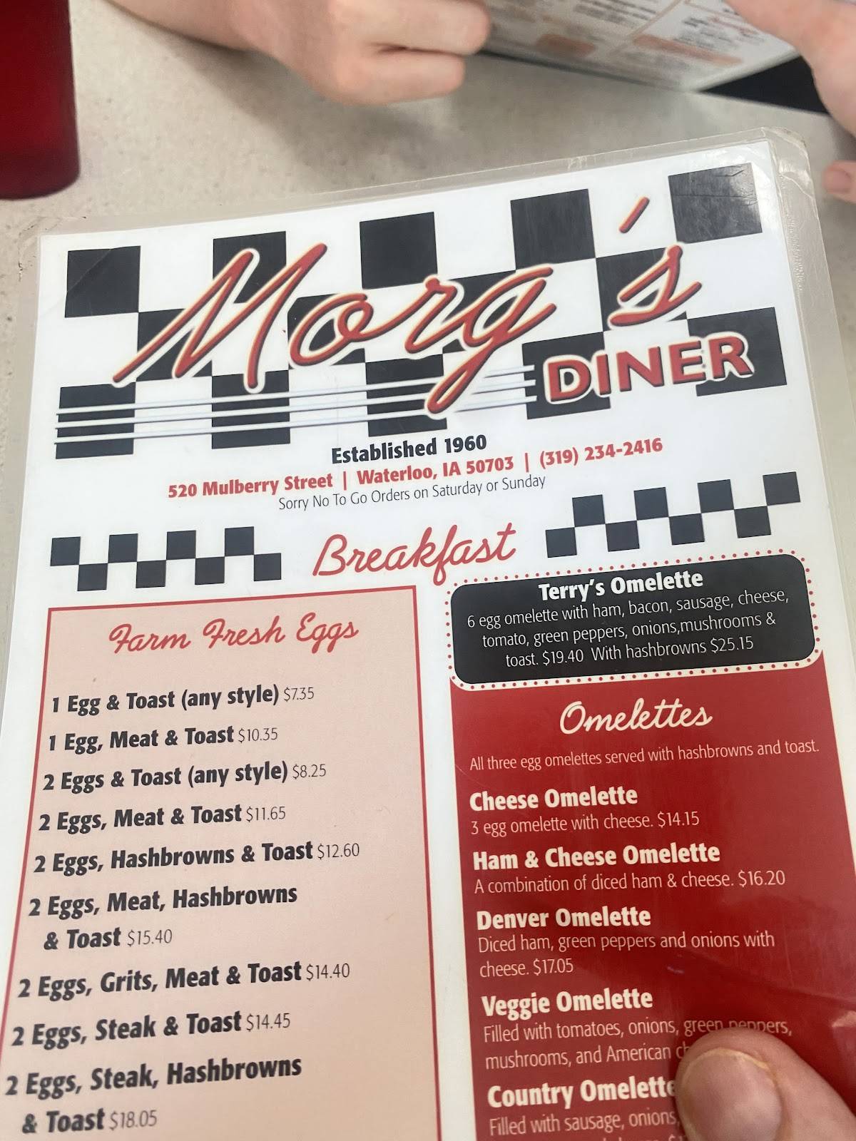 Morg's меню
