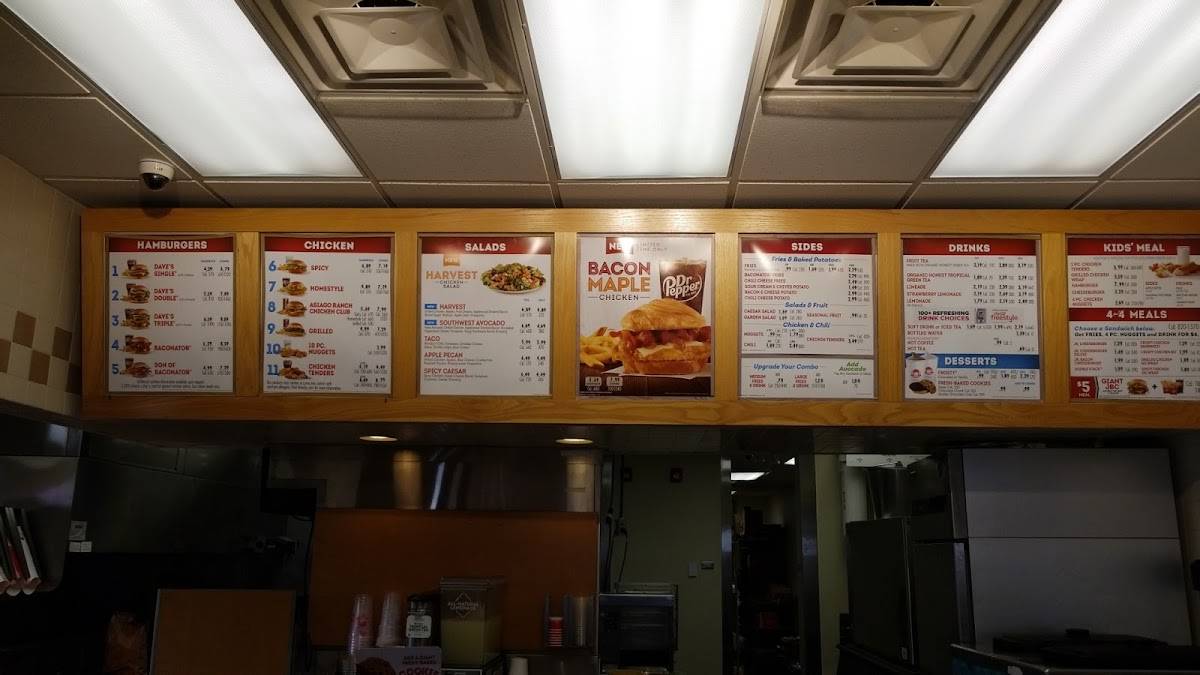 Wendy's меню