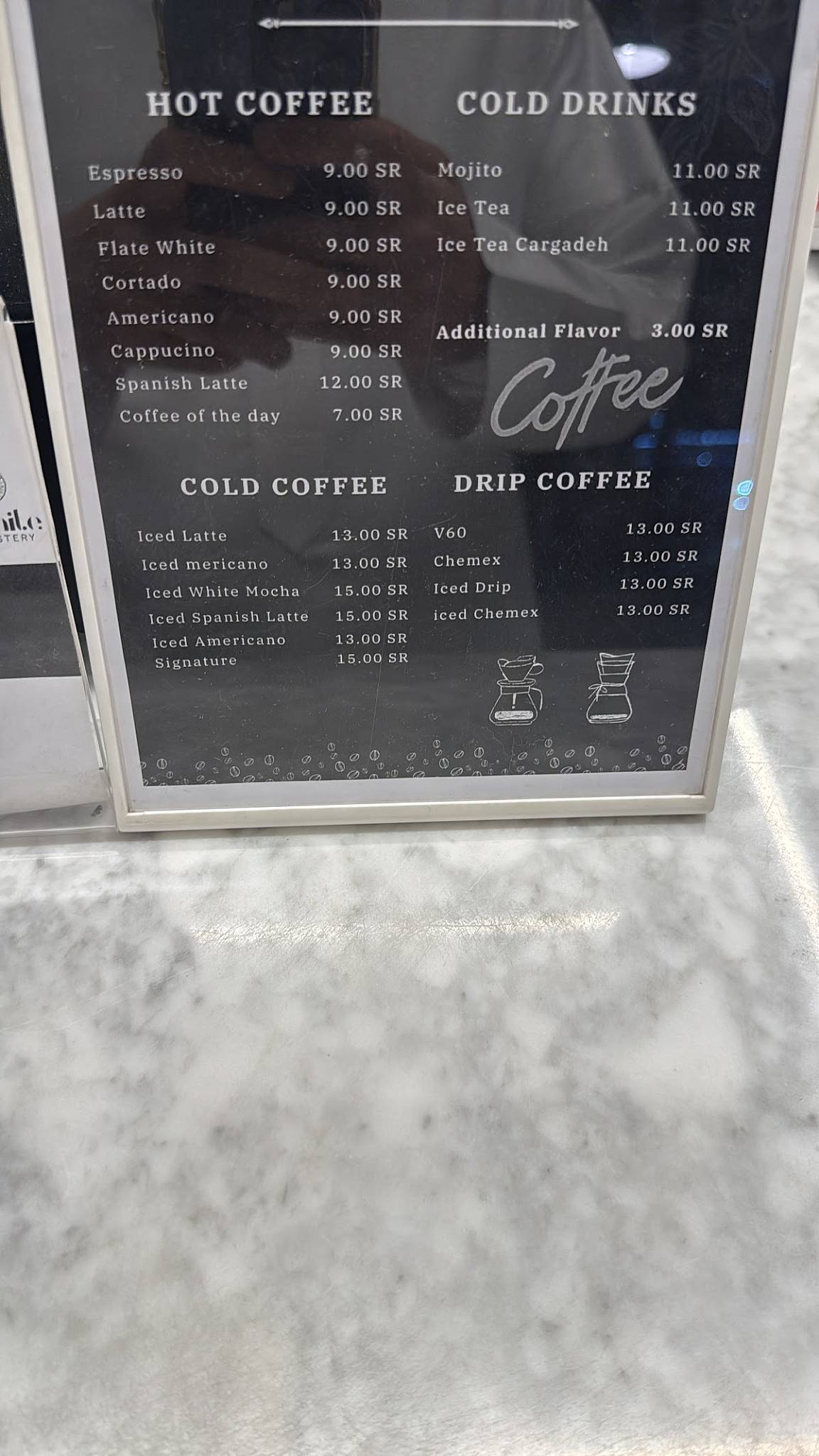 White Roastery меню
