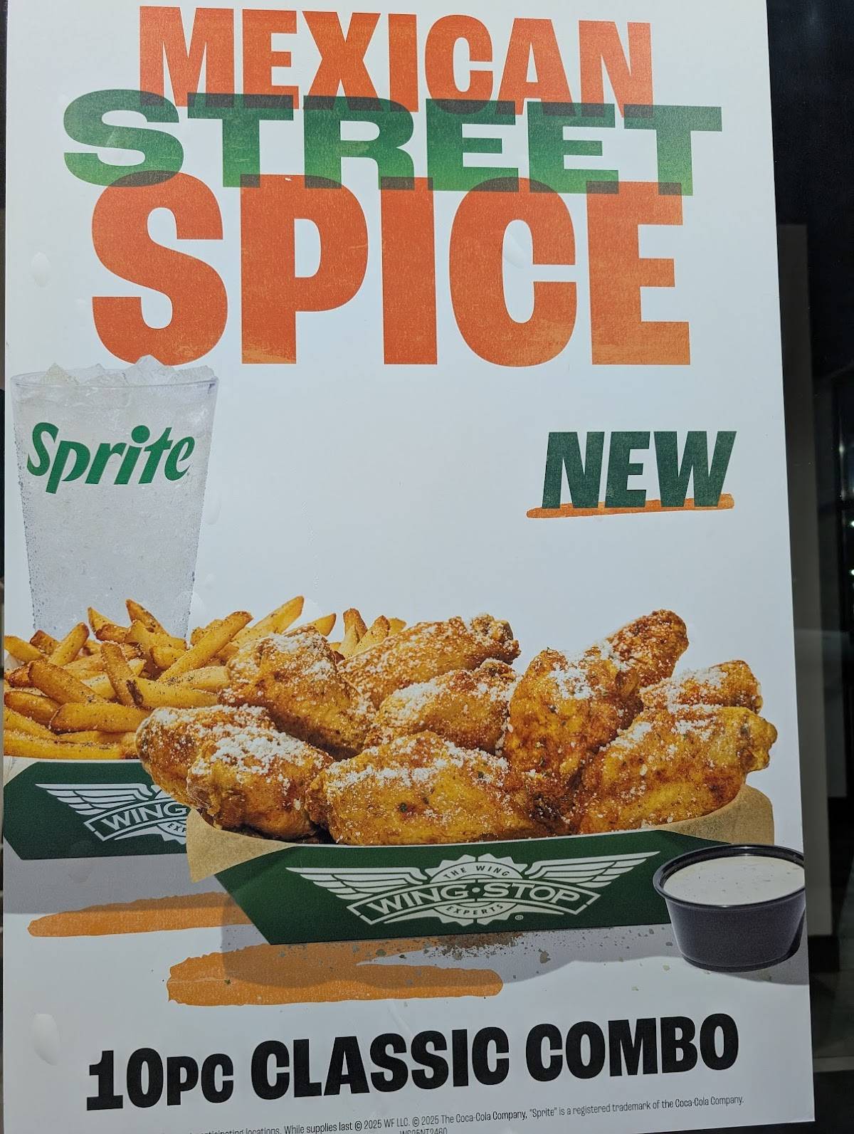 Wingstop меню