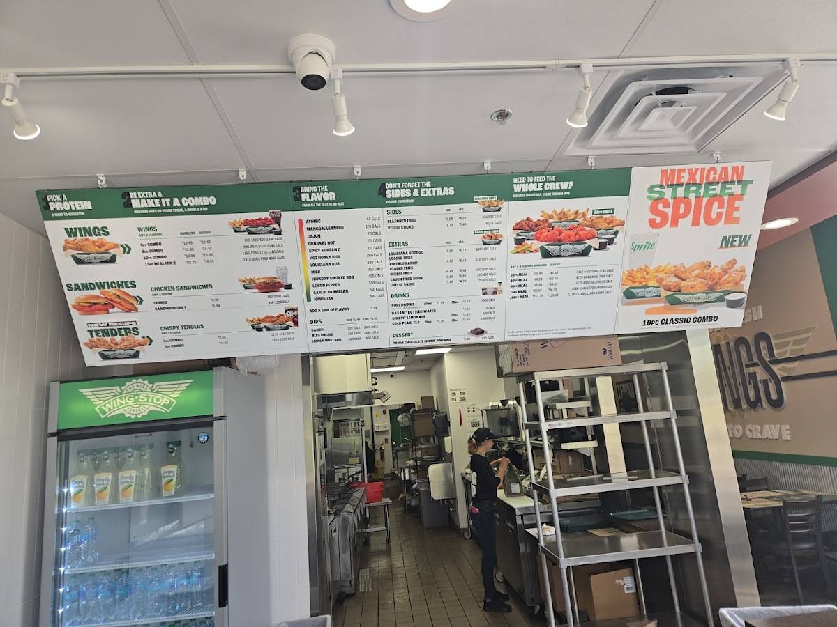 Wingstop меню