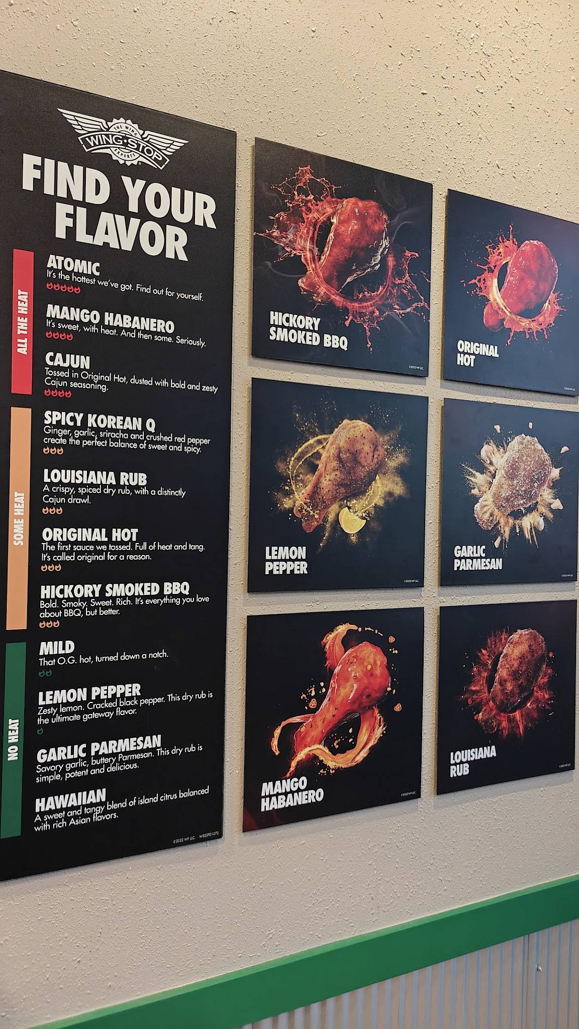 Wingstop меню