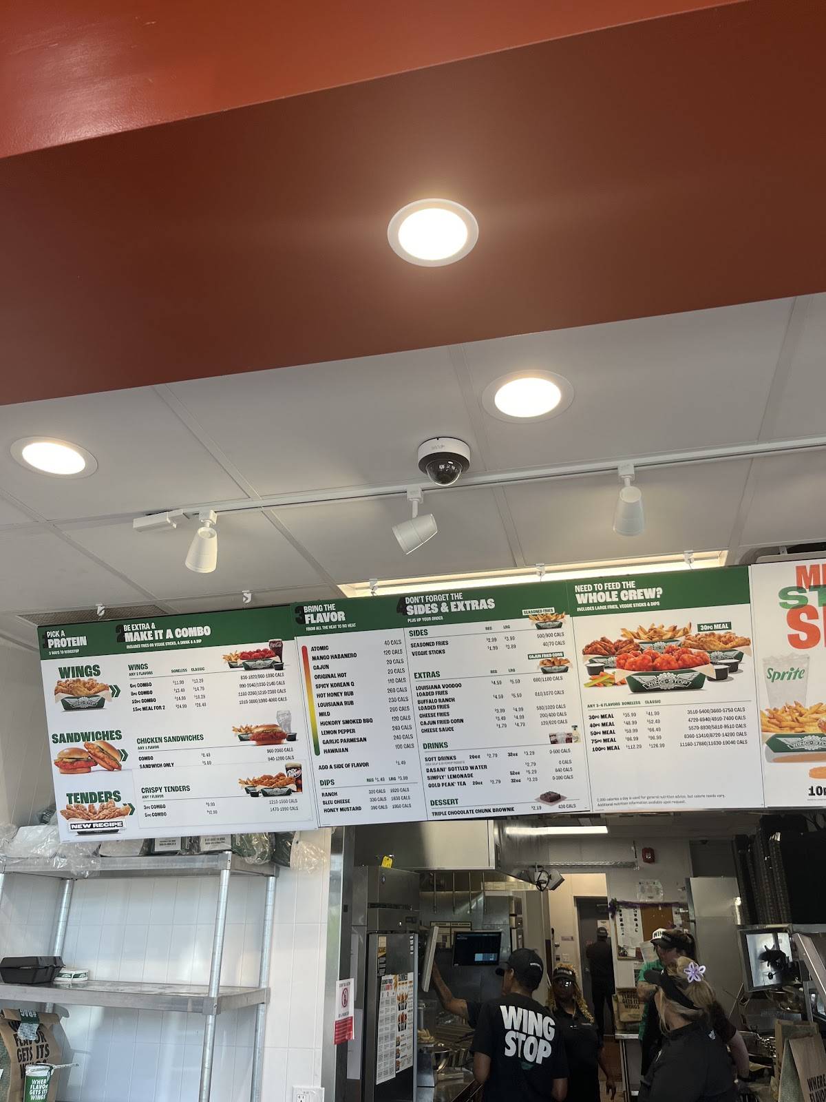 Wingstop меню