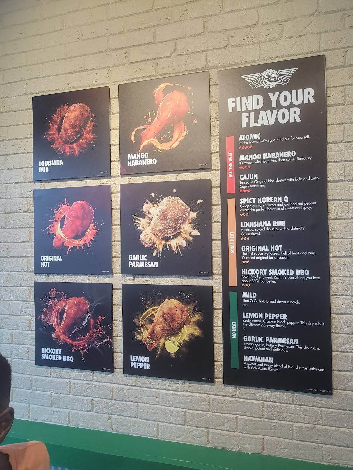 Wingstop меню