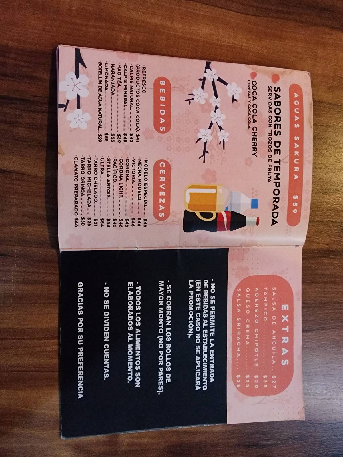 YoSakura Sushi Centro меню