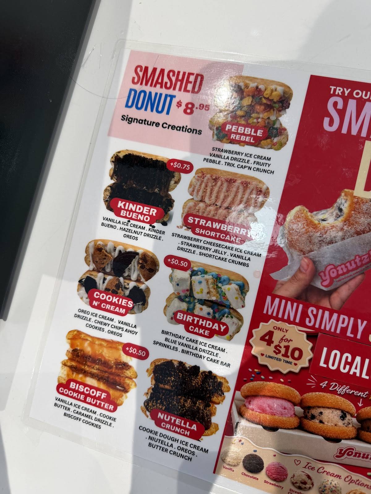 Yonutz Donuts and Ice Cream - Spring Valley Las Vegas меню