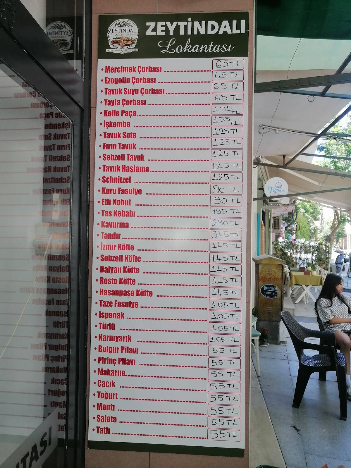 Zeytin Dalı Datça меню