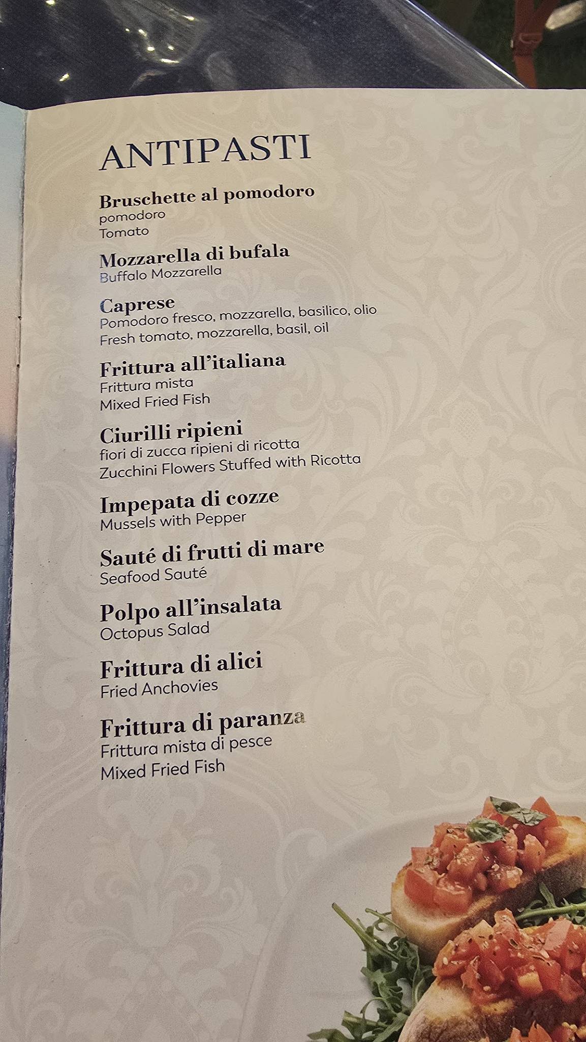 dal Vicerè меню