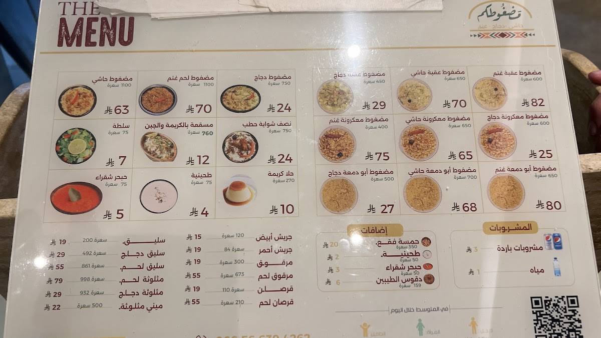 مضغوطكم меню
