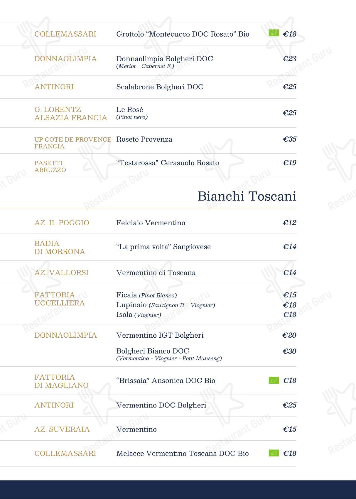 Ristorante Pizzeria Da Rino в Пизе - Меню напитков