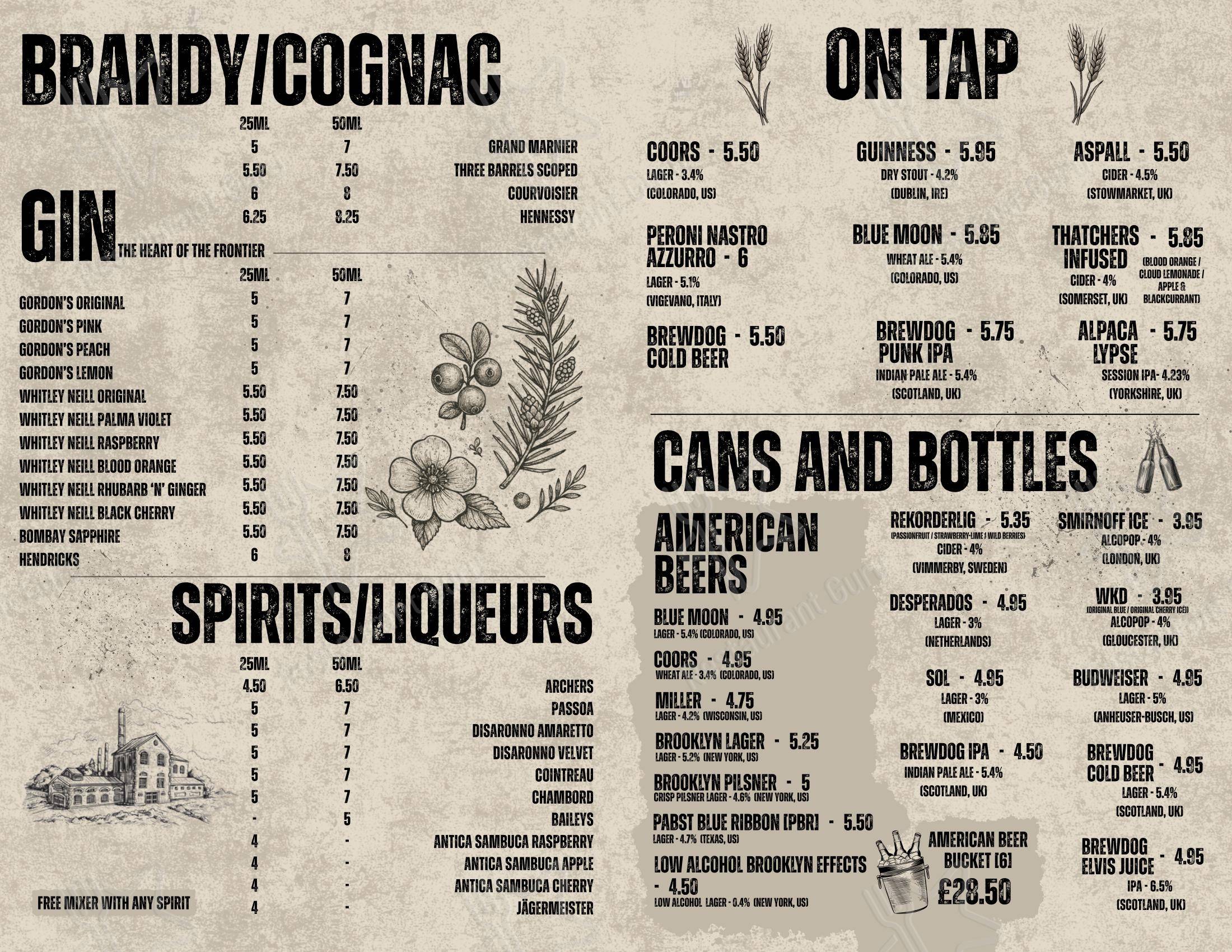 Rodeos BBQ - Wolverhampton в Уольверхэмптоне - Dinner Menu