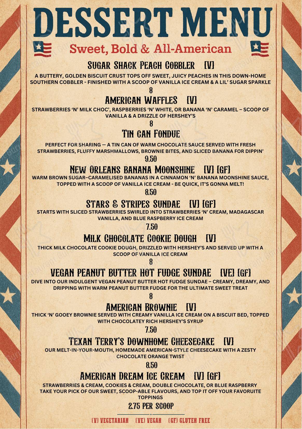 Lunch Menu ресторана Rodeos BBQ - Wolverhampton