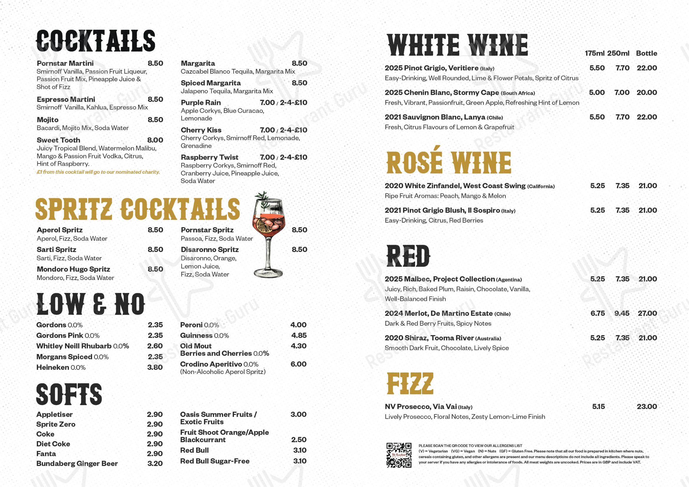 Boronia Catering Menu Pack паба и бара The Runhead