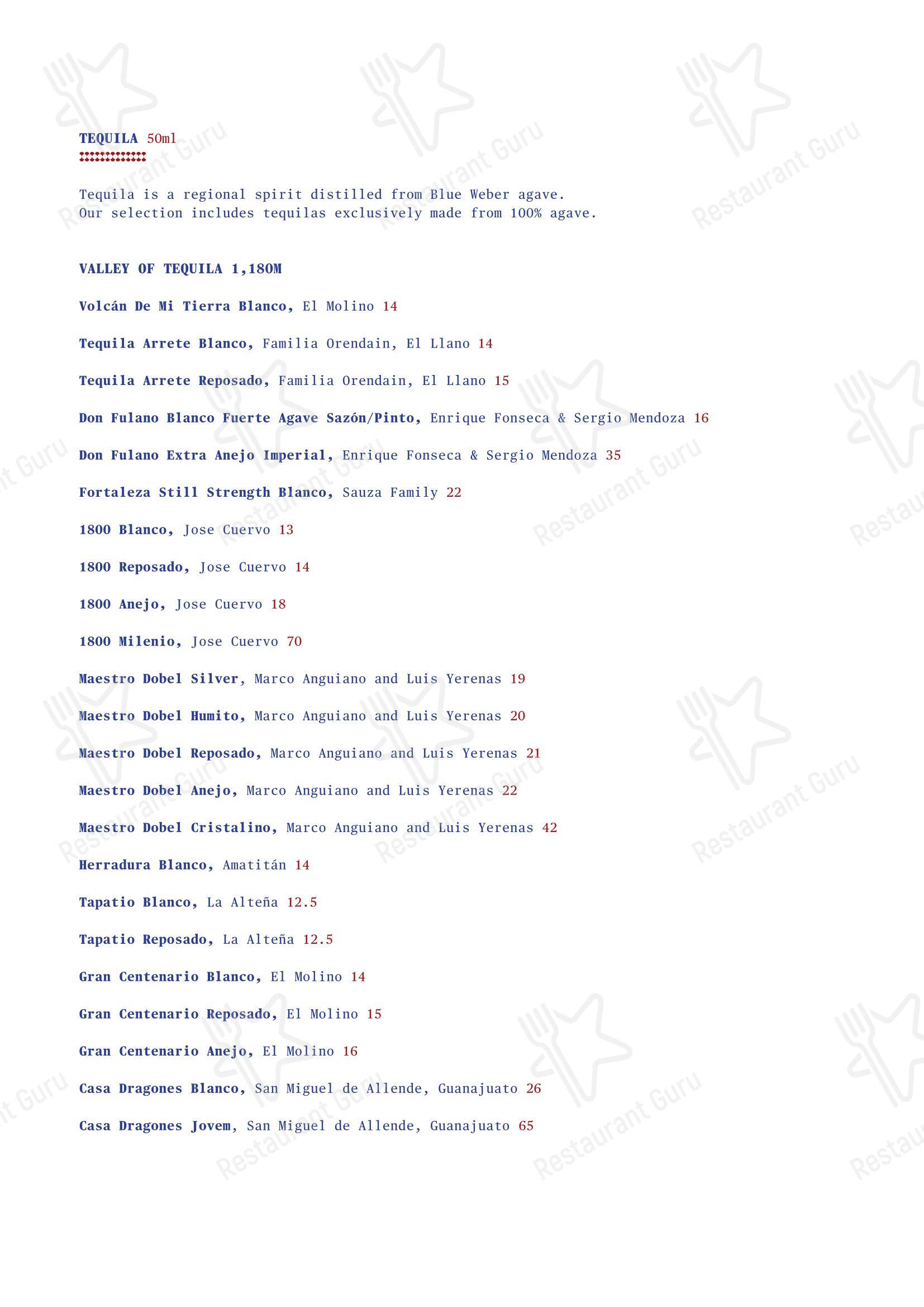 Wine Menu ресторана Decimo