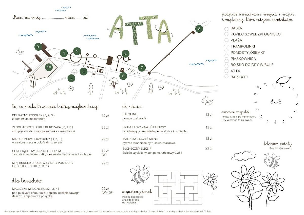 ATTA меню