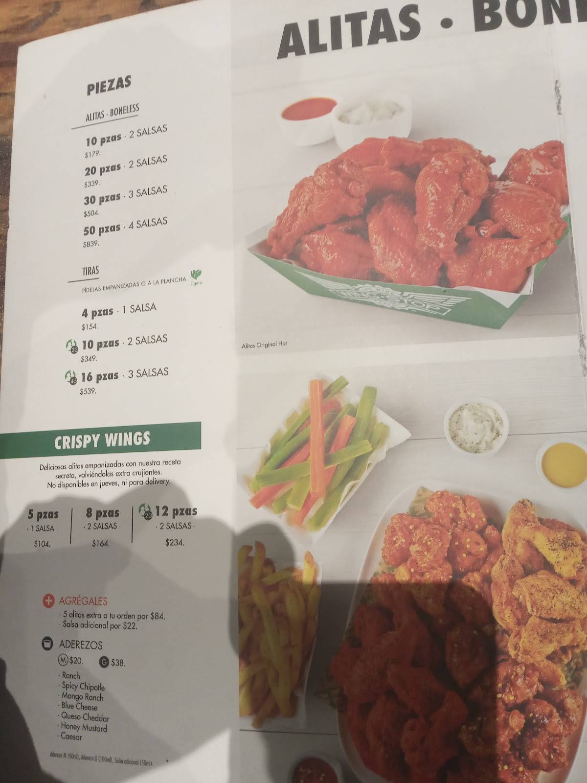 Wingstop Plaza Las Palmas меню