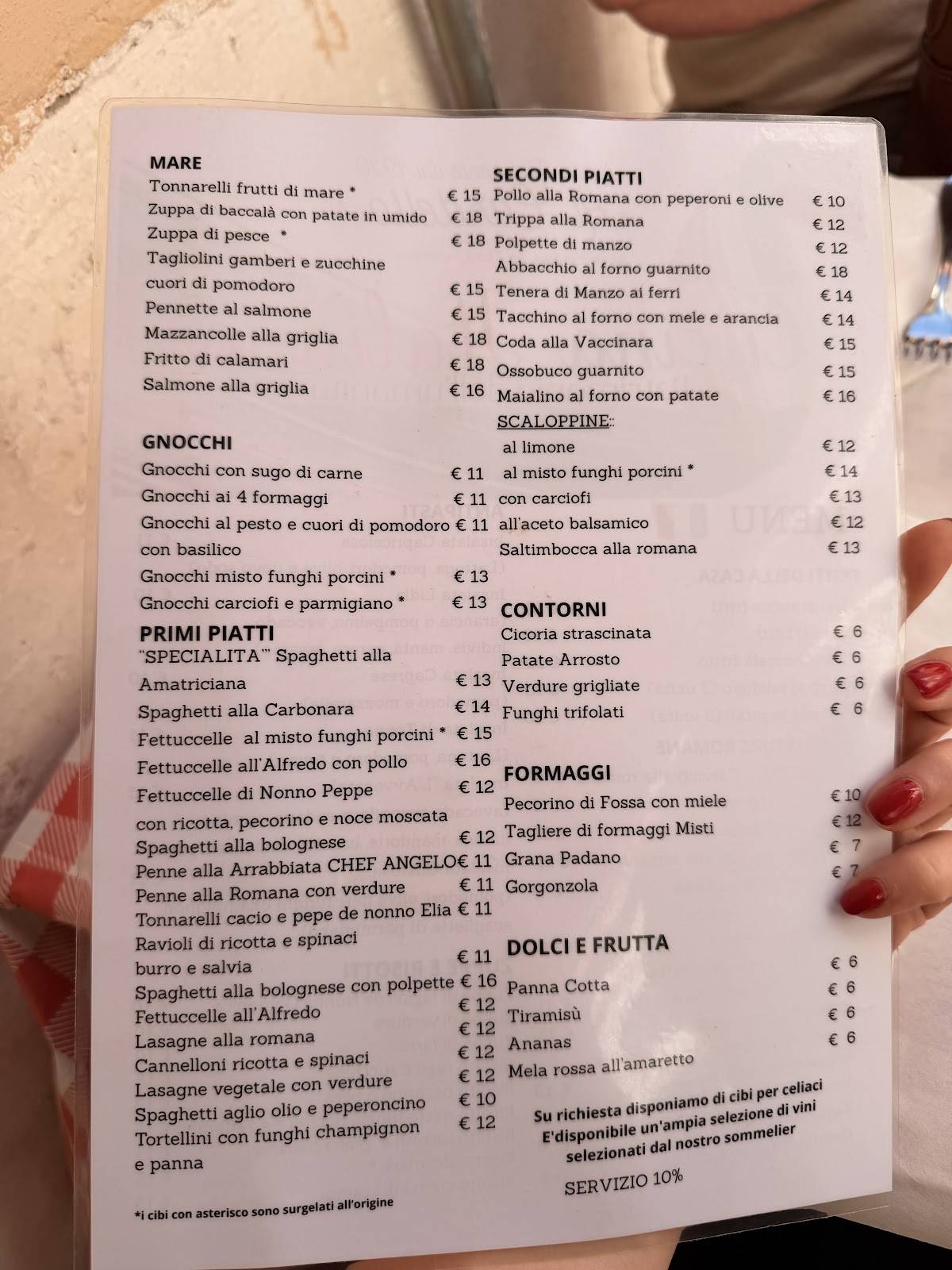 Al Cardello меню