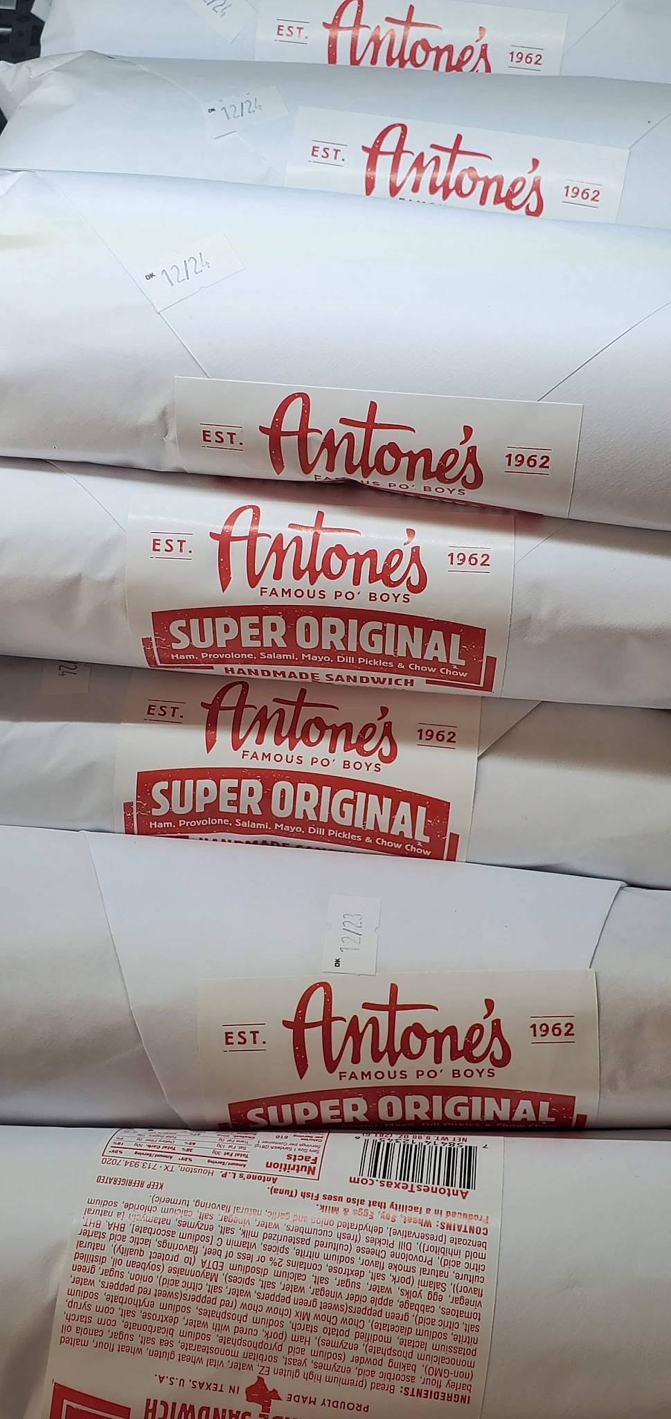 Antone's меню