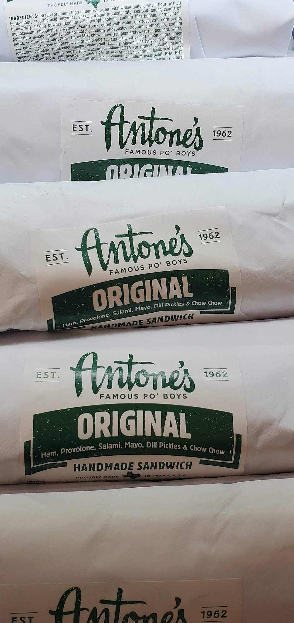Antone's меню