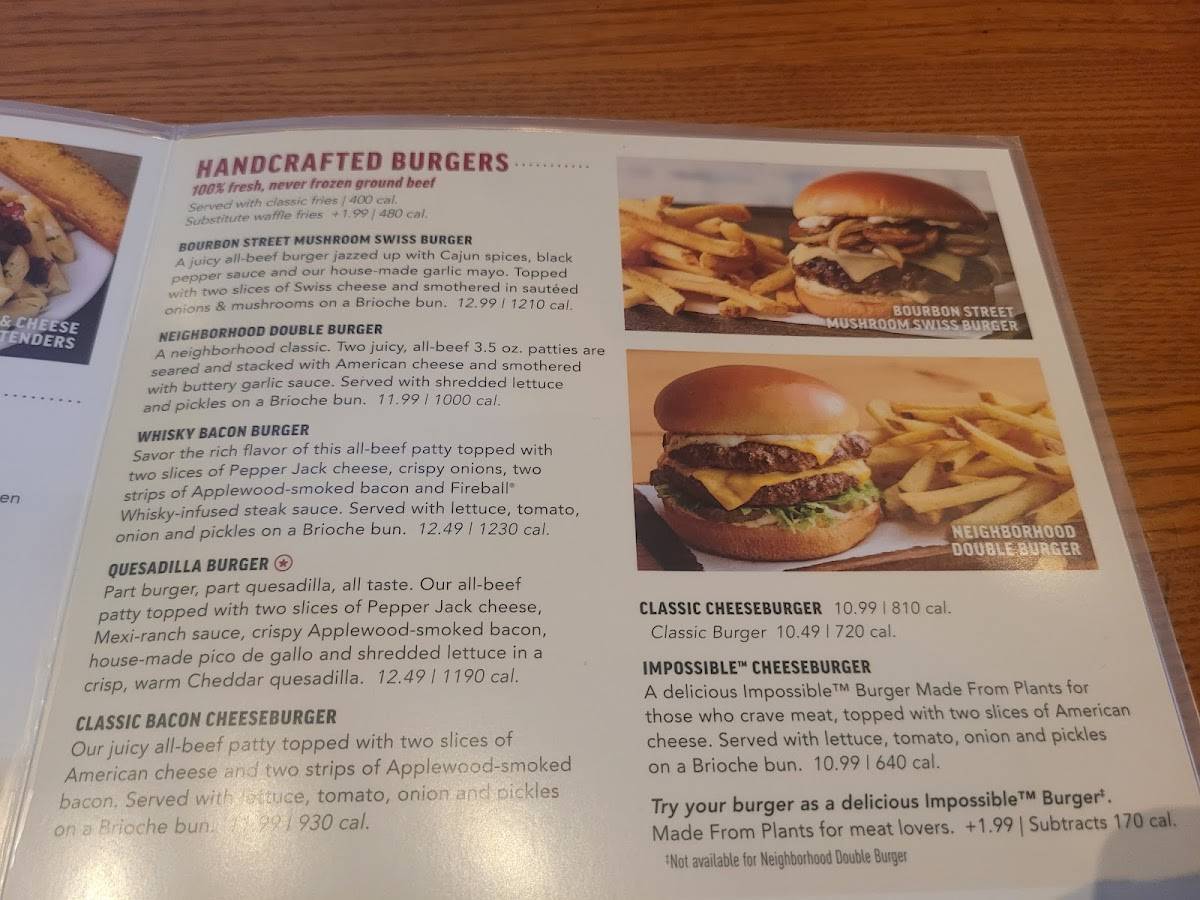 Applebee's Grill + Bar меню
