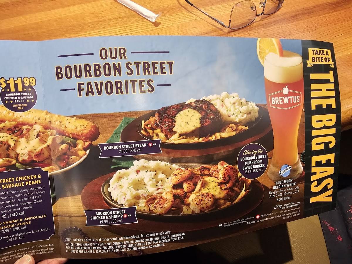 Applebee's Grill + Bar меню