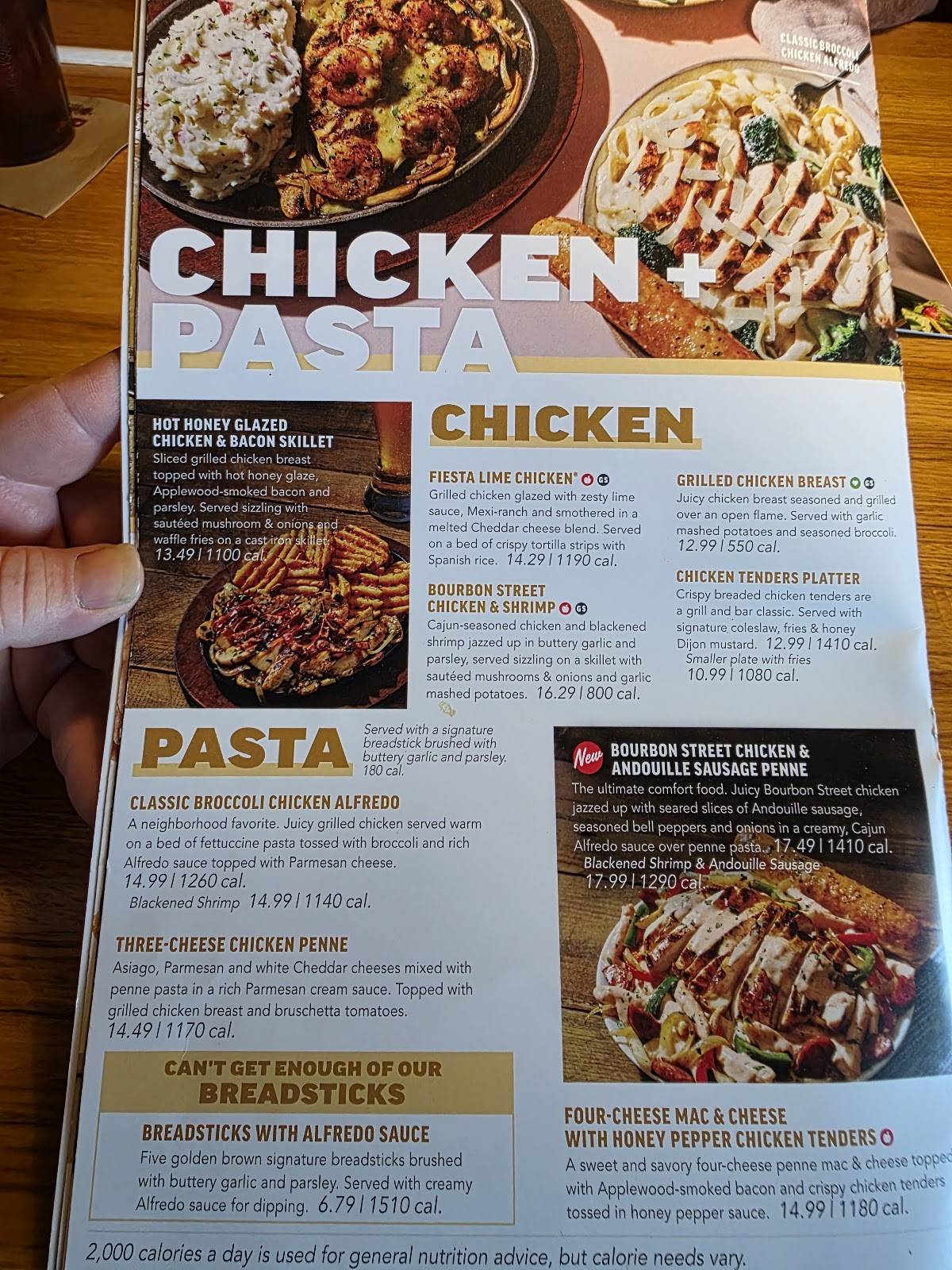 Applebee's Grill + Bar меню
