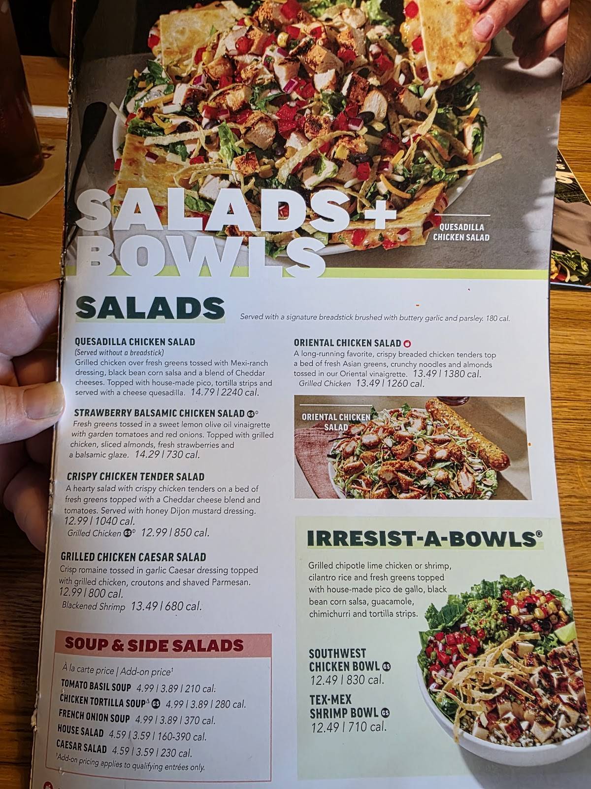 Applebee's Grill + Bar меню
