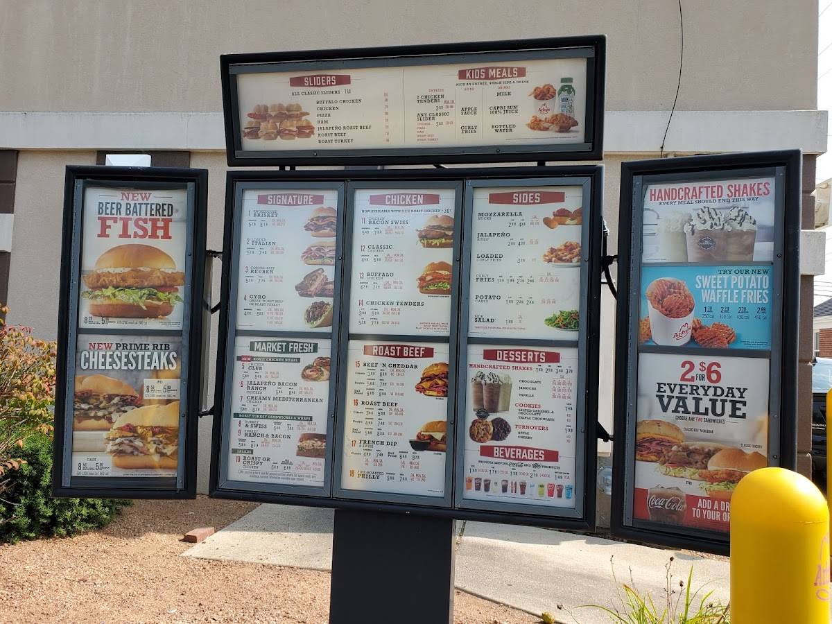 Arby's меню