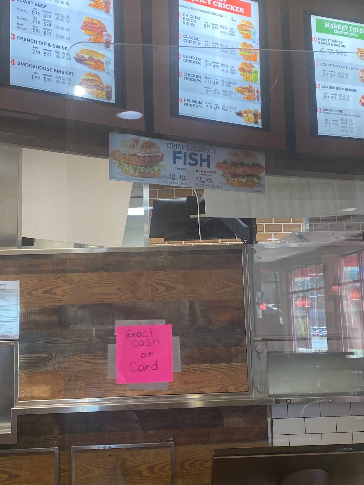 Arby's меню