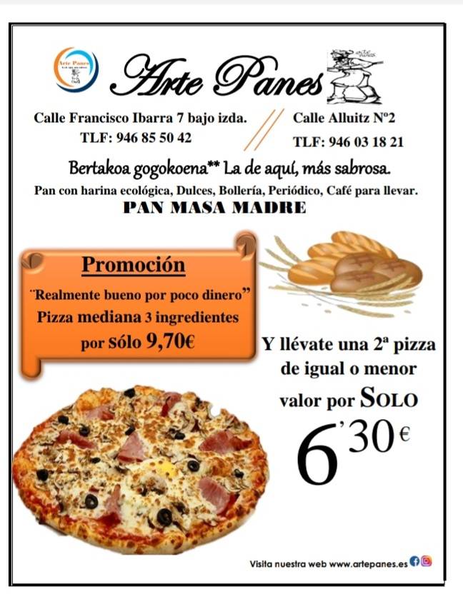 Arte Panes Durango меню