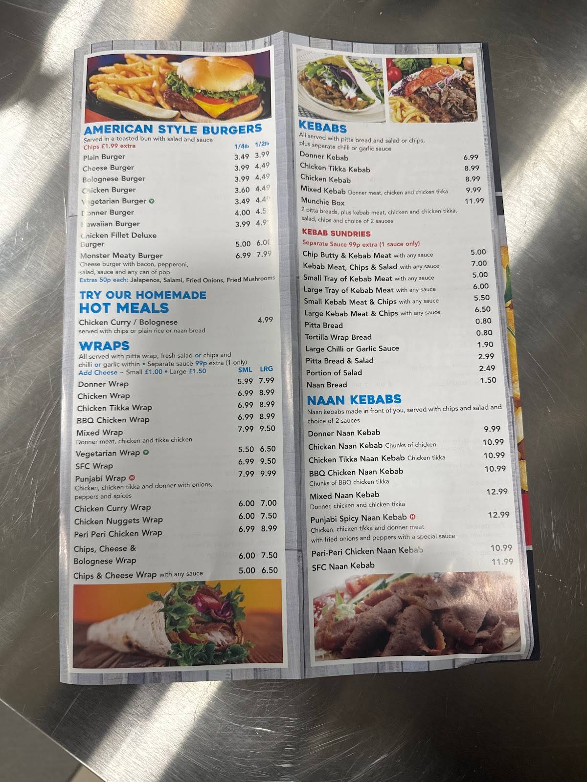 Ashington Fry Inn меню