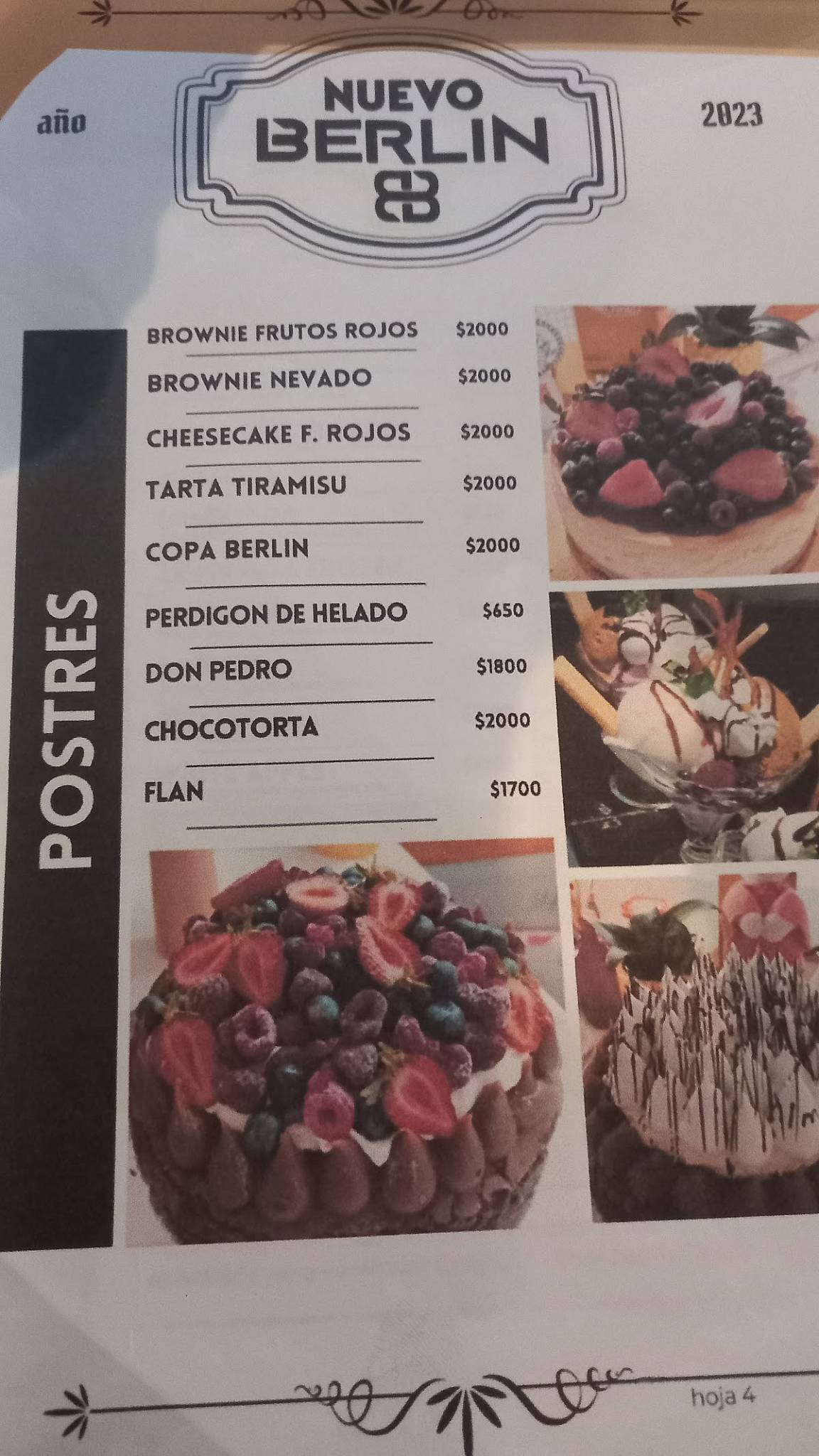 BERLIN Resto Bar меню