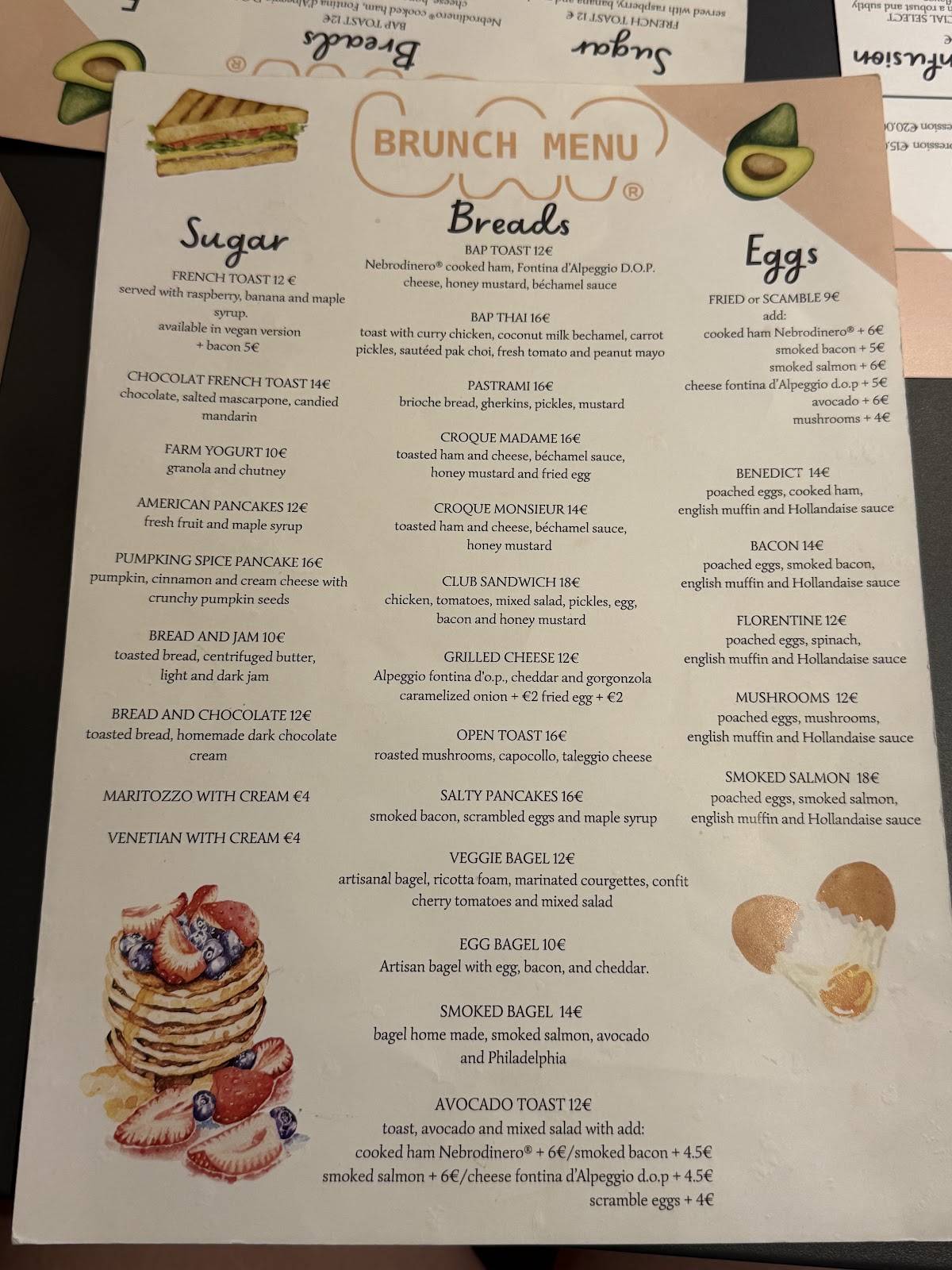 Bap - Caffetteria Specialty меню