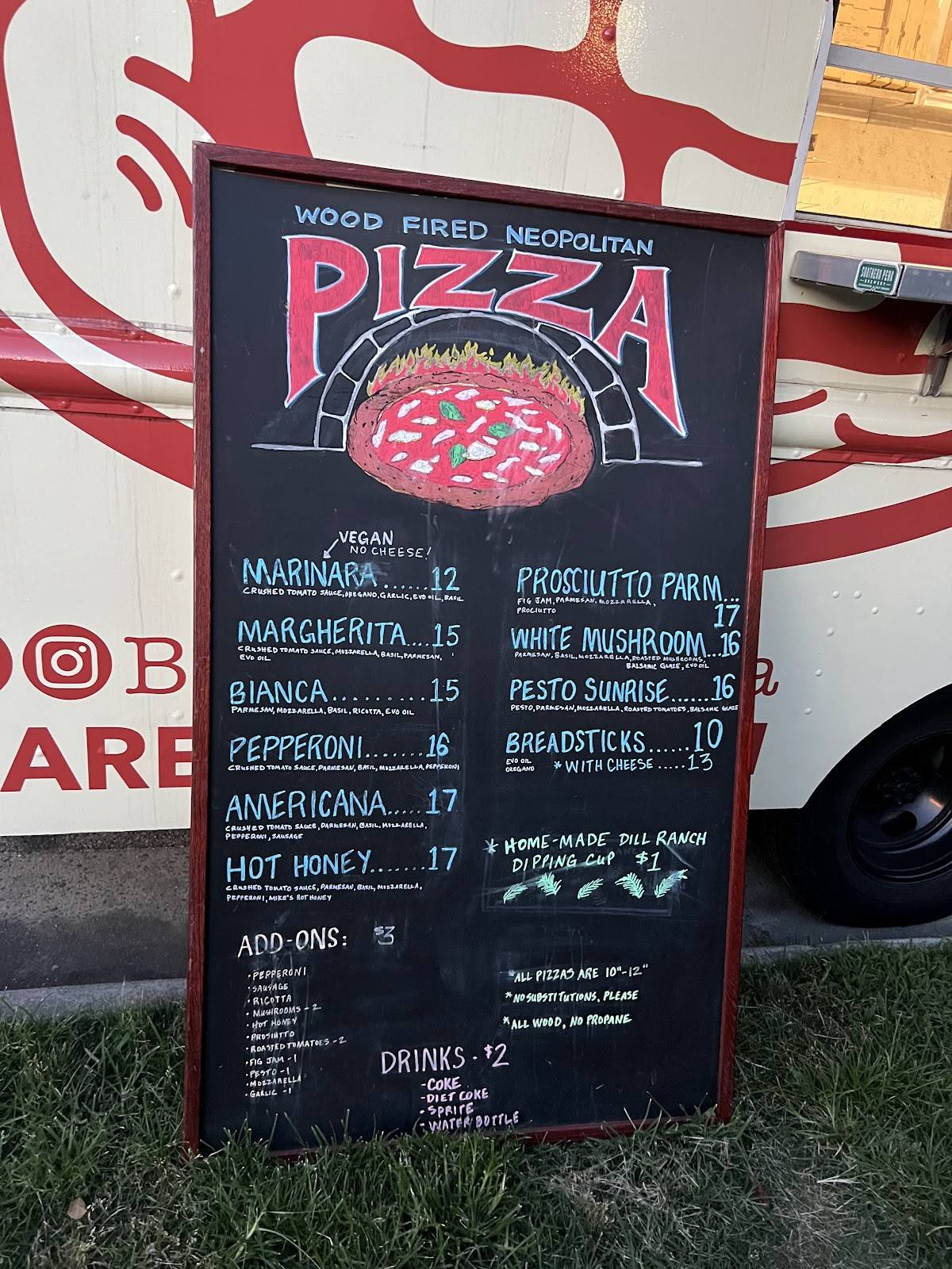 BareBakedPizza меню