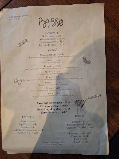 Basso меню